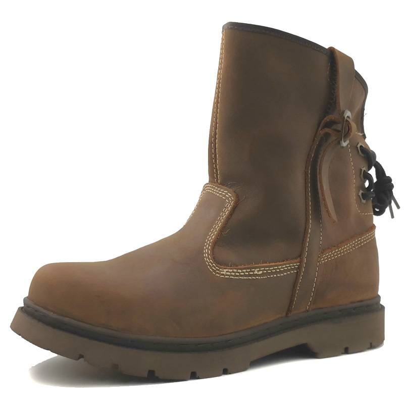 Template boots male high -top leather boots retro high cylinder riding boots waterproof long boots, foot boots thick bottom motorcycle boots