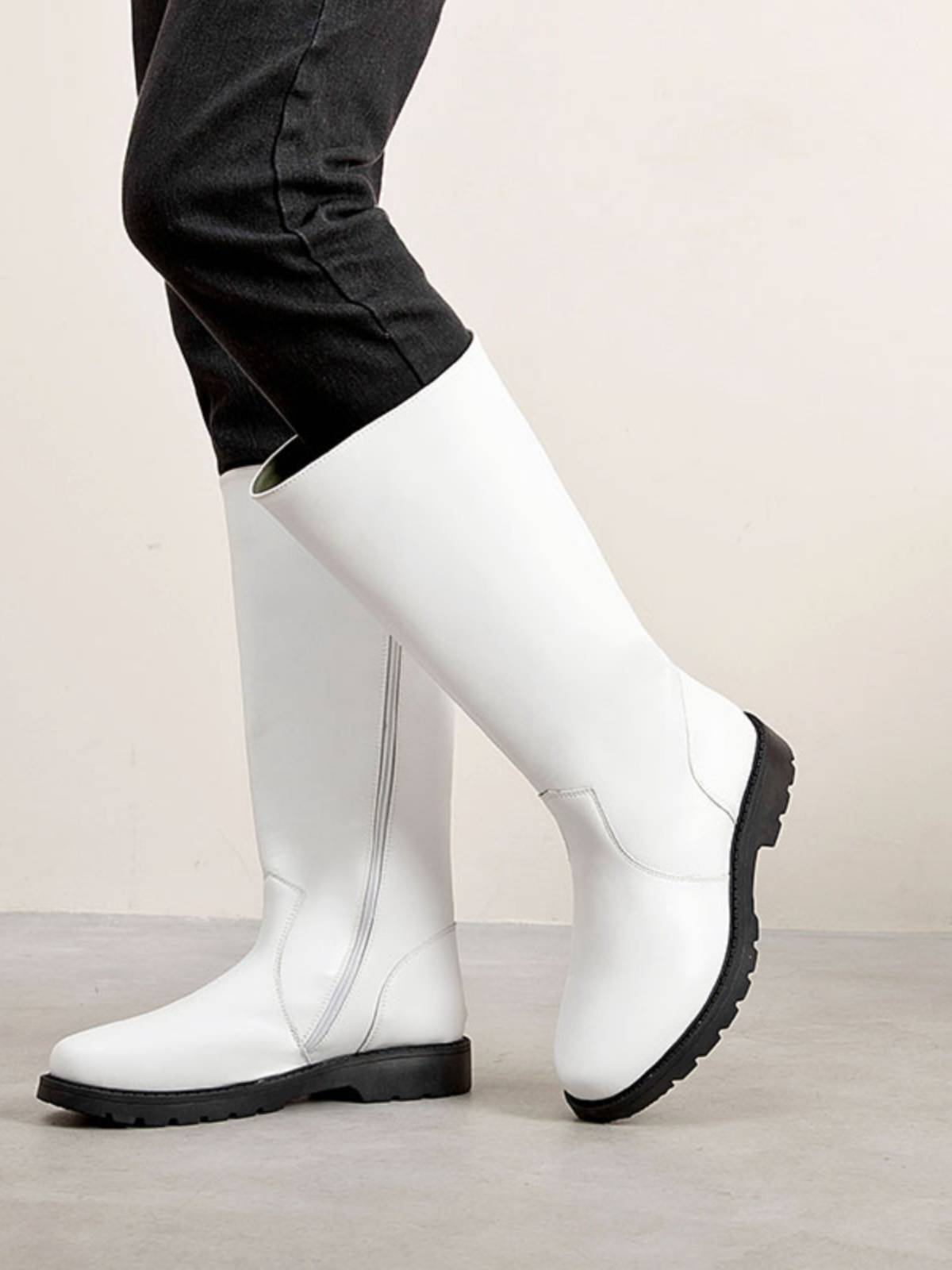 New autumn and winter boots, guard guards, flag -raising fando, high boots, men and women boots, boots, warm waterproof waterproof horse boots
