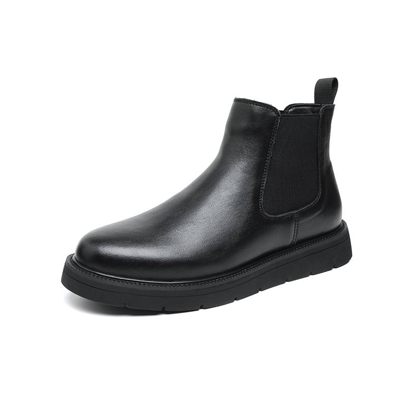 Chelsea boots men's low British style in the summer thin black high -top shoes Martin boots in Martin boots, soft bottom short boots