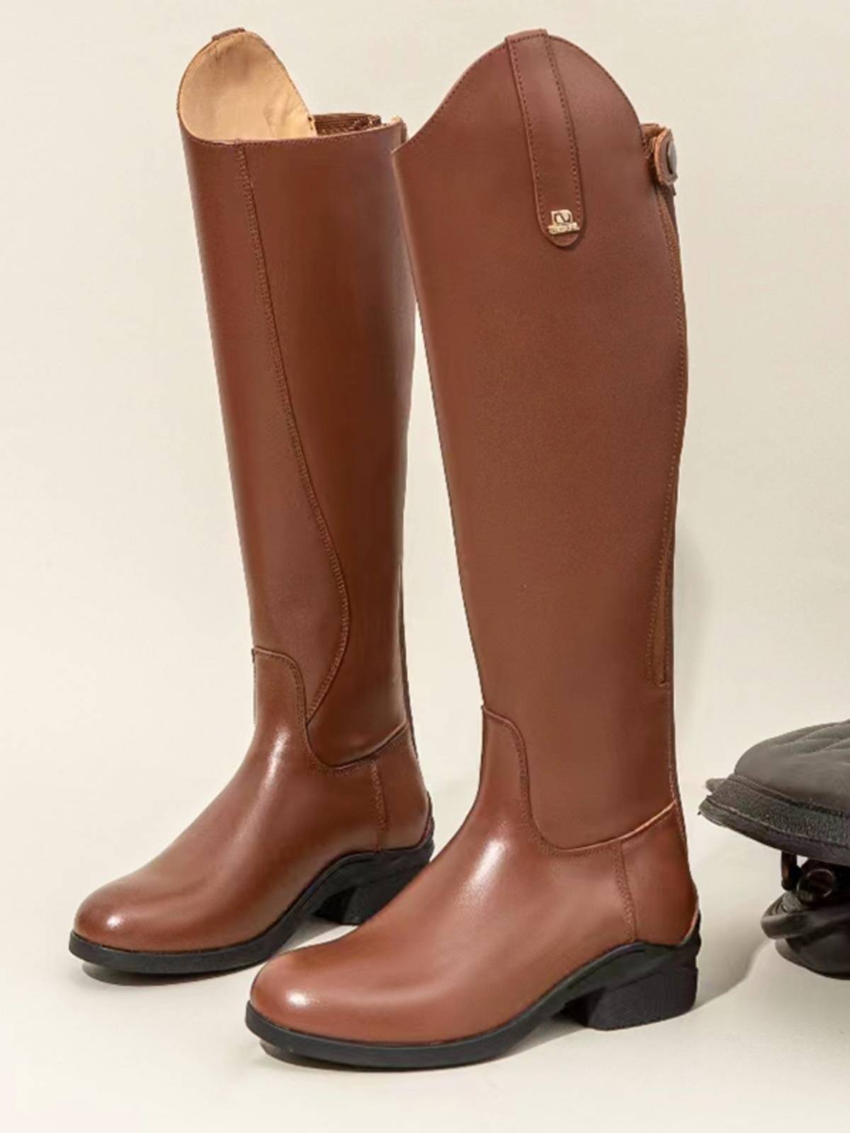 Cowhide riding boots ride ride boots adult knight boots children ride ride boots riding shoes hindered boots