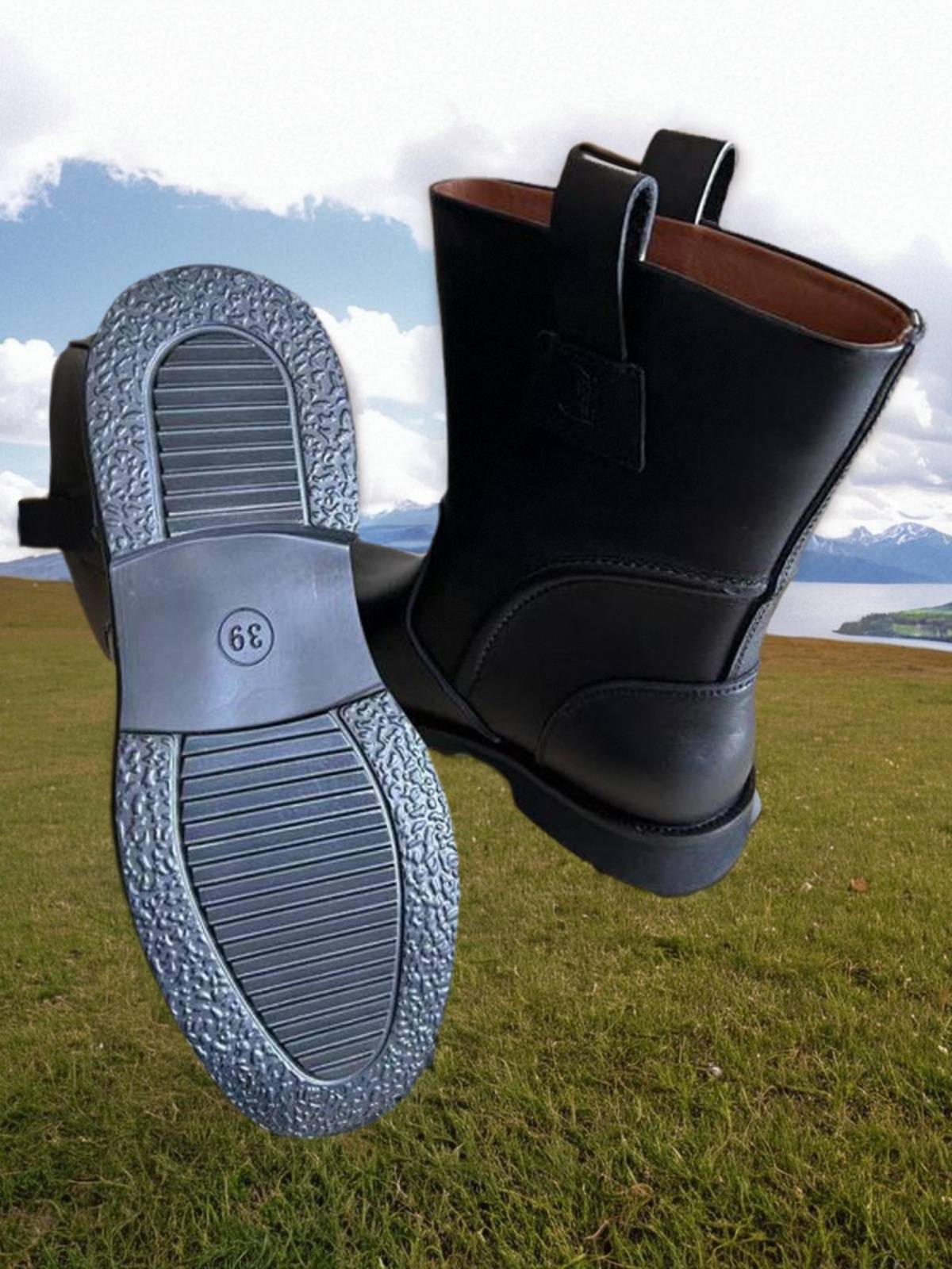 Mongolia's new man with a single boot, Martin's boot, cowboy boots, cowboy boots