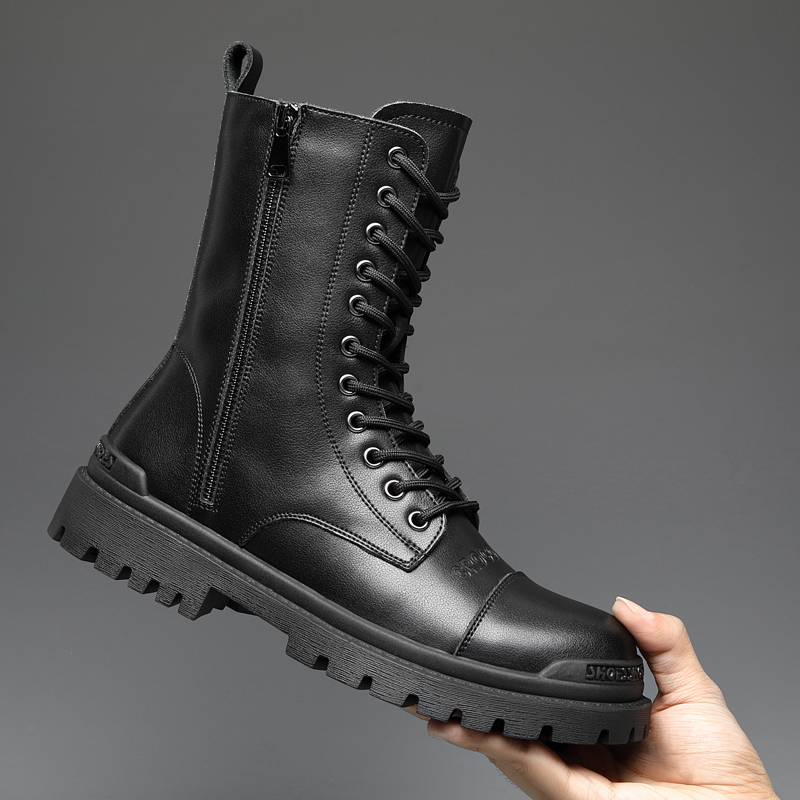 Martin Boots Man's Luxurious Boots in the Winter