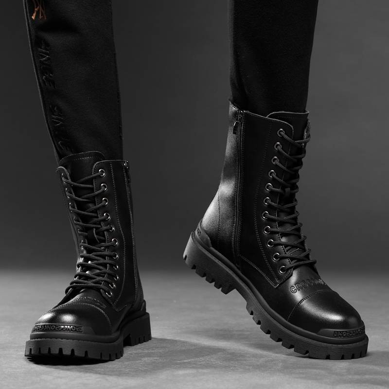 Martin Boots Man's Luxurious Boots in the Winter