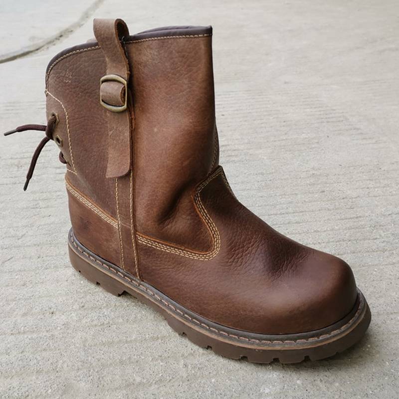 Special offer cowhide Mongolian boots motorcycle boots trendy Martin boot boot boots breathable horse boots leather denim short boots Knight boots
