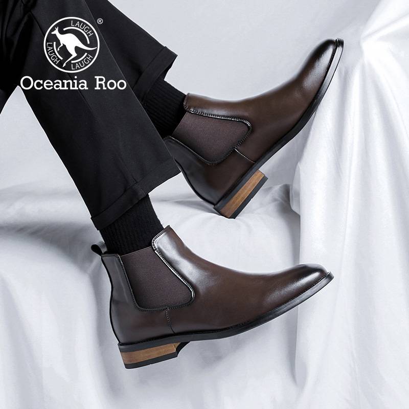 Kangaroo's new man's shoes in spring and fall