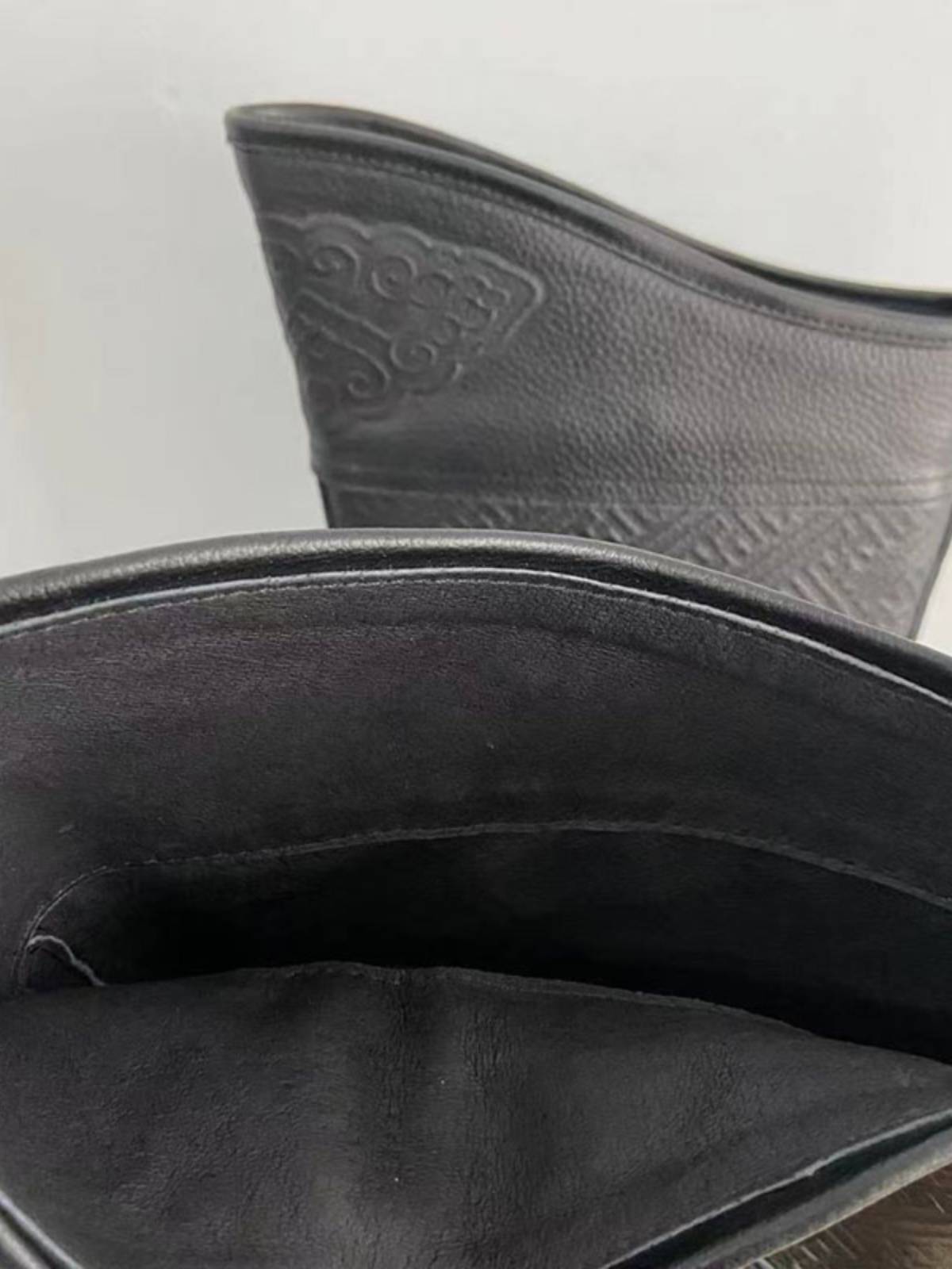 Mongol pure-skin-tweet male boots