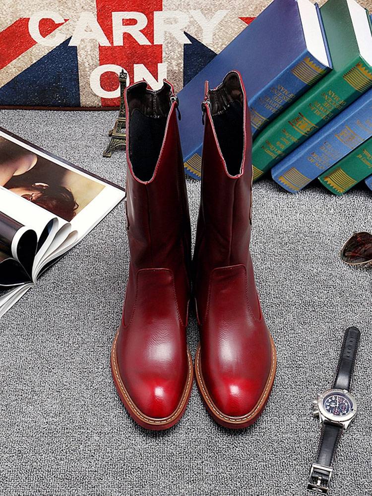 Spring Martin Boot Men's Boots Men's Boots Mongolian Boots High Boots Male Boots Black Fashion Boots