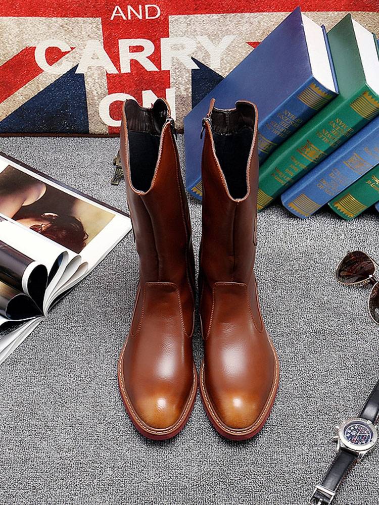 Spring Martin Boot Men's Boots Men's Boots Mongolian Boots High Boots Male Boots Black Fashion Boots