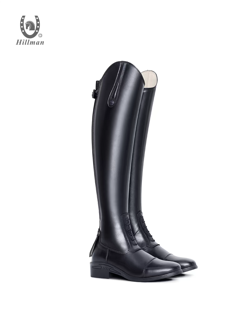 Professional equestrian boots men and women riding boots hillman real cowhide breathable soft riding boots obstacle boots