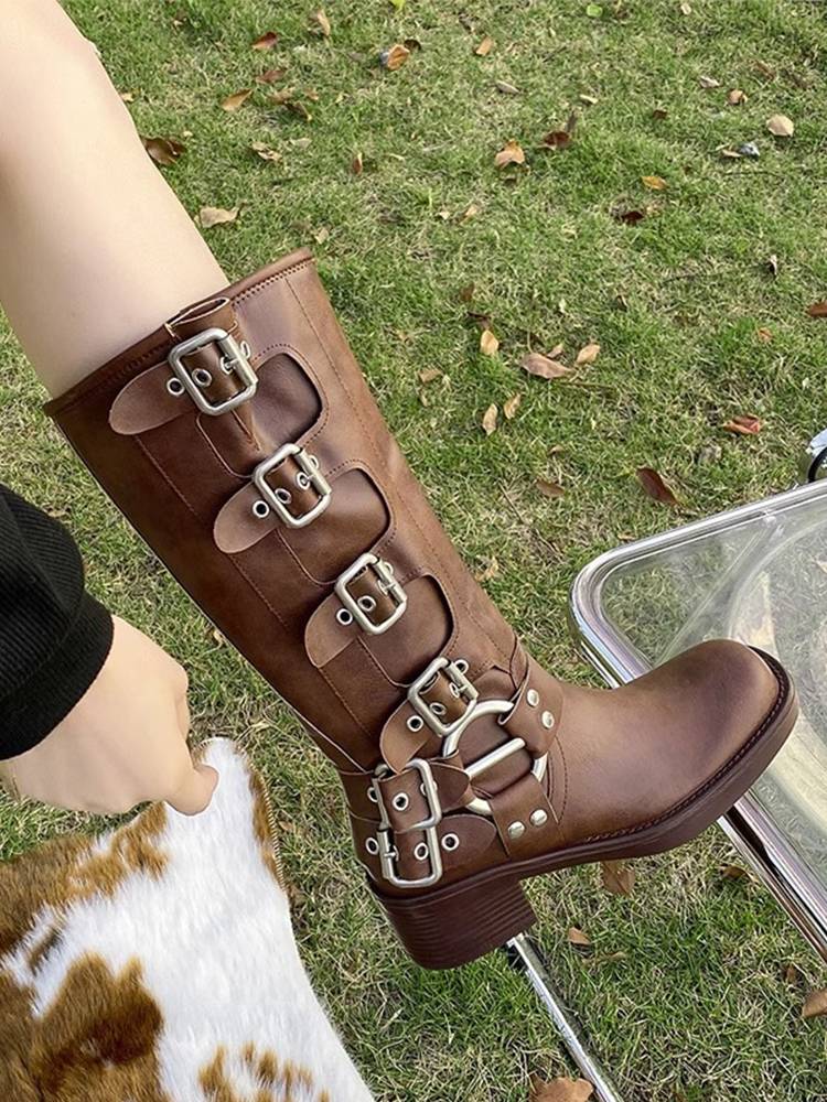 West Cowboy Boots, West Side Traveler with Old Long Boxer Boots, Northwestern Savanna Tourist Boots