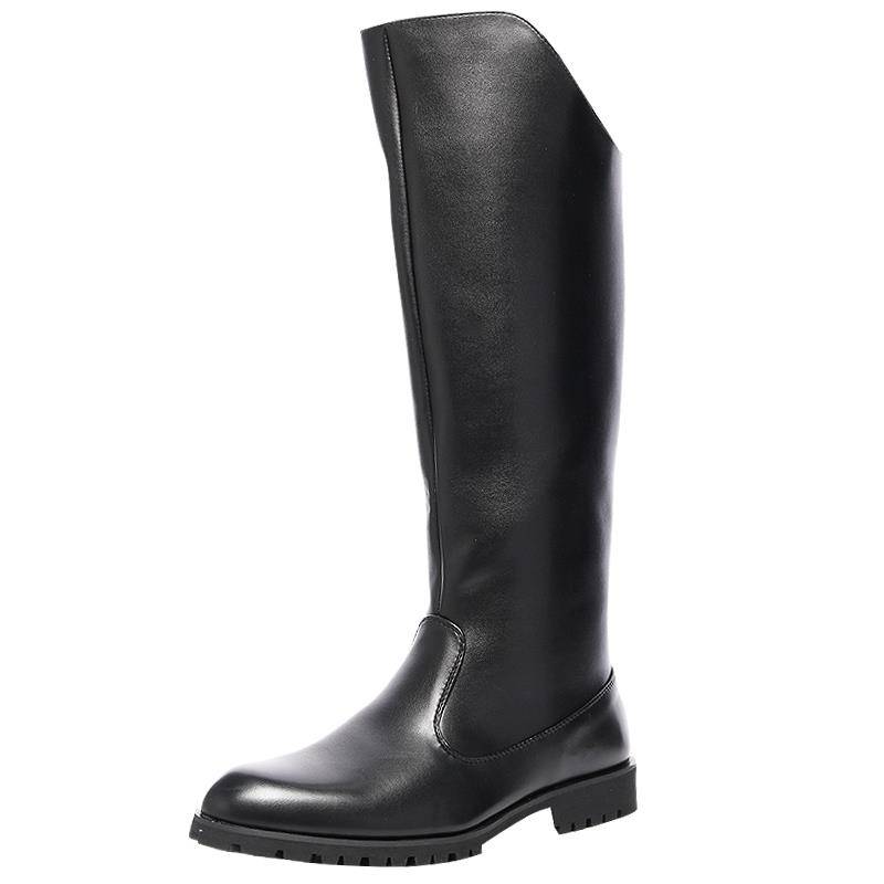 Summer boots men's over -the -knee high -top boot, denim january boots, men's leather boots, British long tube Martin boots breathable