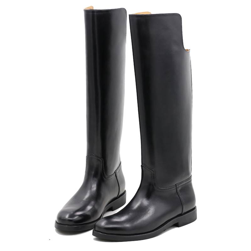 Cowhide equestrian boots high boots over knee long boots parade boots knee warming large size men's boots Mongolian boots winter knight boots