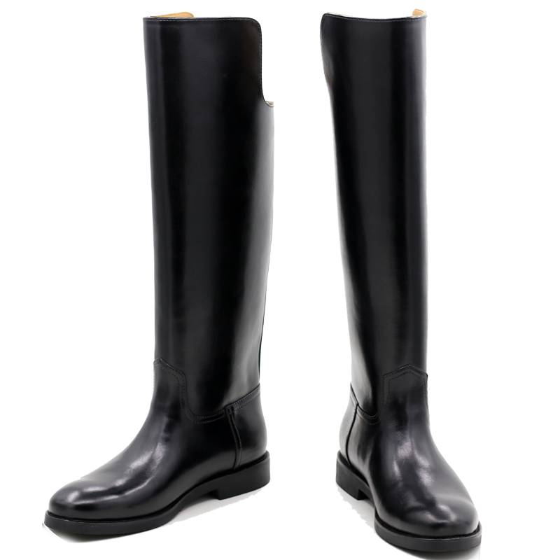 Cowhide equestrian boots high boots over knee long boots parade boots knee warming large size men's boots Mongolian boots winter knight boots