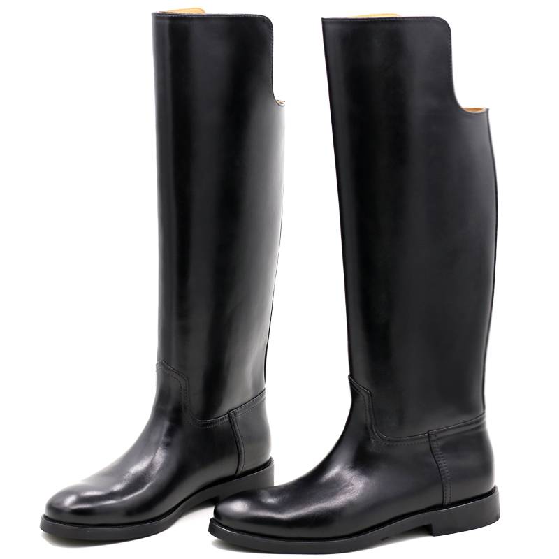 Cowhide equestrian boots high boots over knee long boots parade boots knee warming large size men's boots Mongolian boots winter knight boots