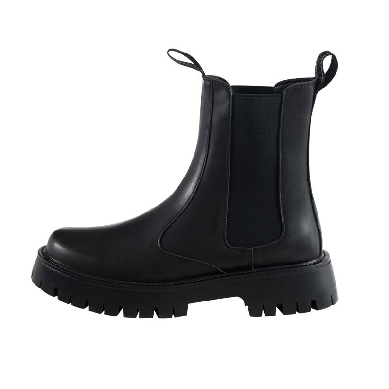 Chelsea boots men's summer new smoke boots tall leather Martin boots British style thick bottom ins tide male boots