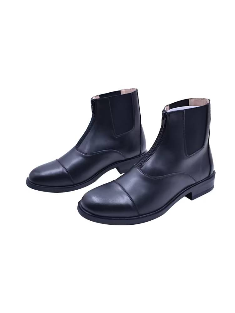 Professional equestrian boots children adult horse boots summer horse riding short boots leather men and women knight equipment equestrian equestrian