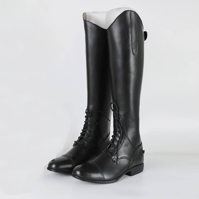 Professional custom equestrian boot boots boots, cowhide boots barriers, eight -foot dragon horses, men's and women's horse riding costumes