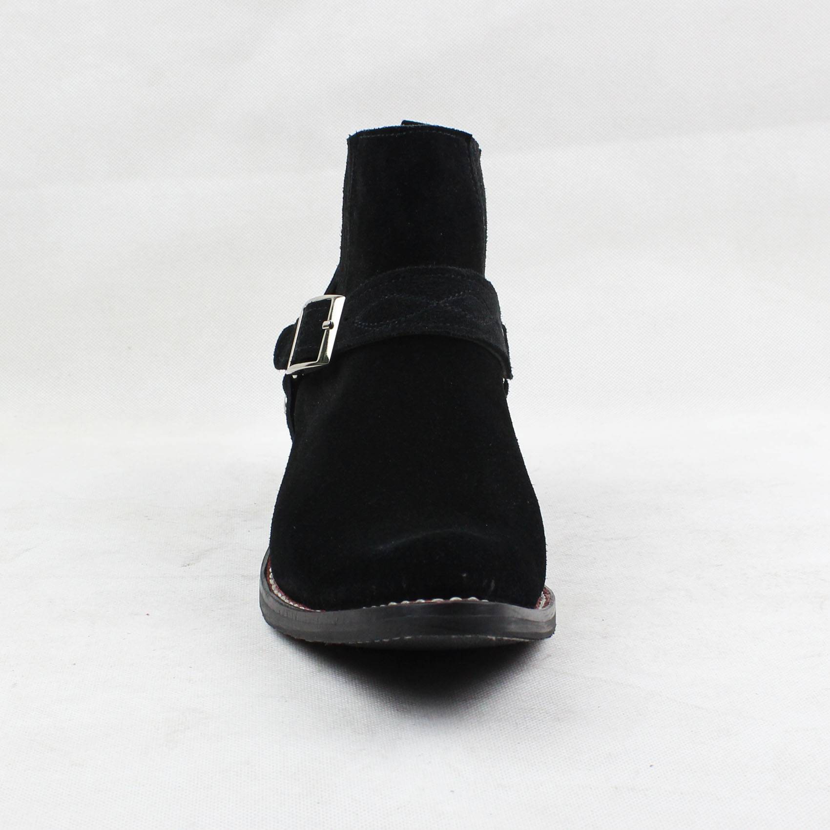 Genuine TB803F Shenglianfang leather handmade sewing American western boots, denim boots Martin boots men's short boots