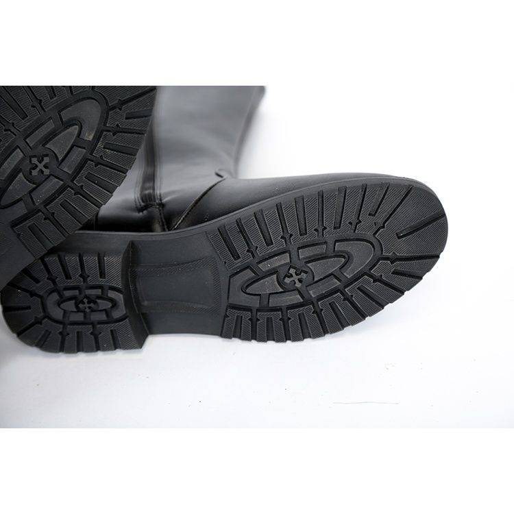 Men and women's leather boots men's shoes COSPLAY Anime Game Circuit Boots Ritual Boots Boot Martin Boot Black Black