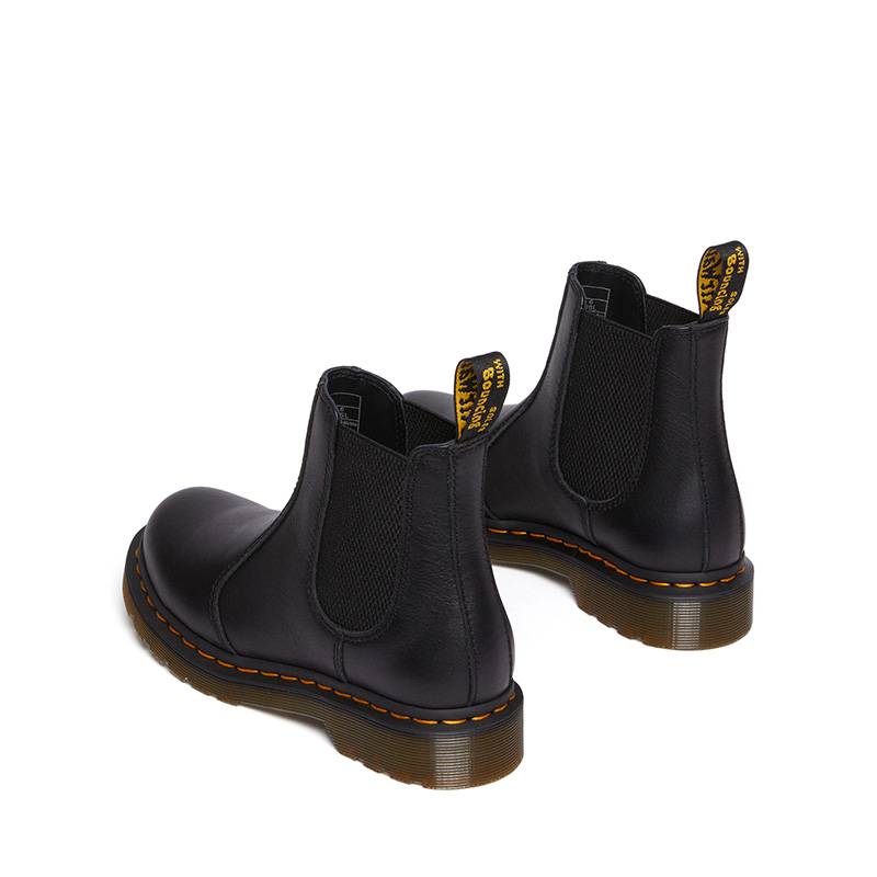 Dr. Martens Martin 2976 British style fashion litchi pattern soft leather black men and women Chelsea boots