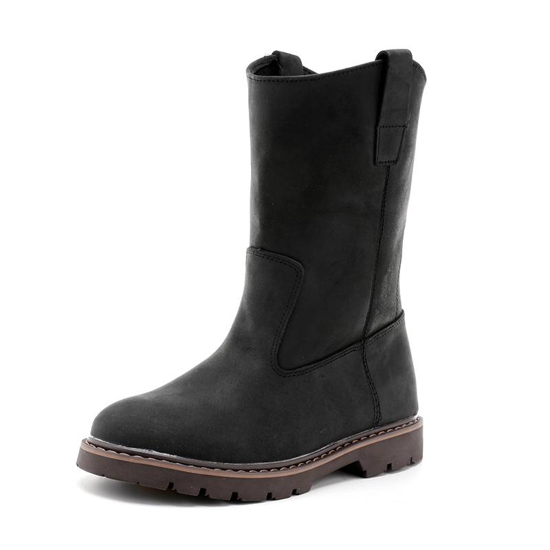 Cowhide motorcycle boots Mongolian boots, high leather male knight boots, moisture breathable Martin boots female retro workpiece boots