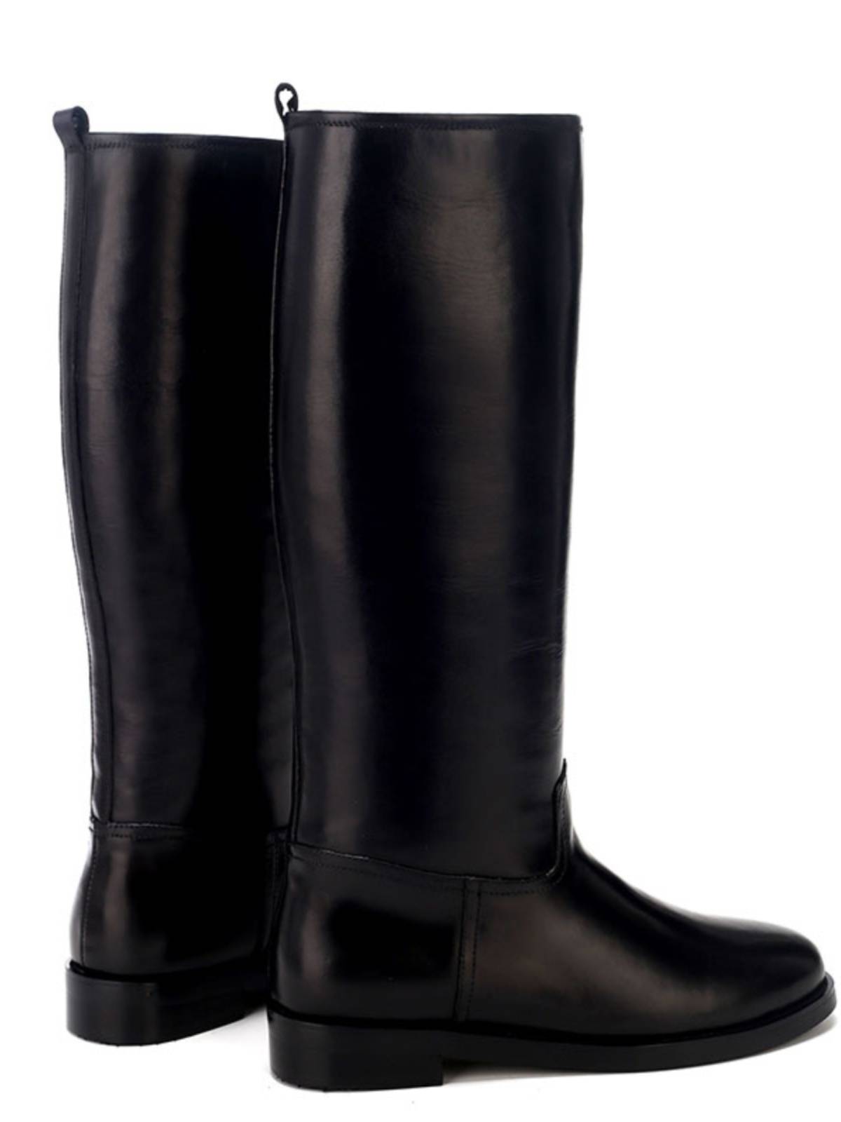 Men's boots leather horse boots men's high boots plus velvet leather boots Mongolian boots Mongolian boots high -top knight equestrian boots