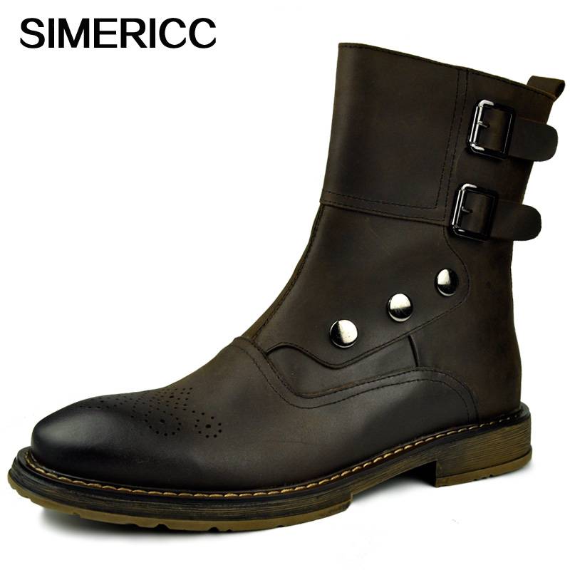 Brown short boots