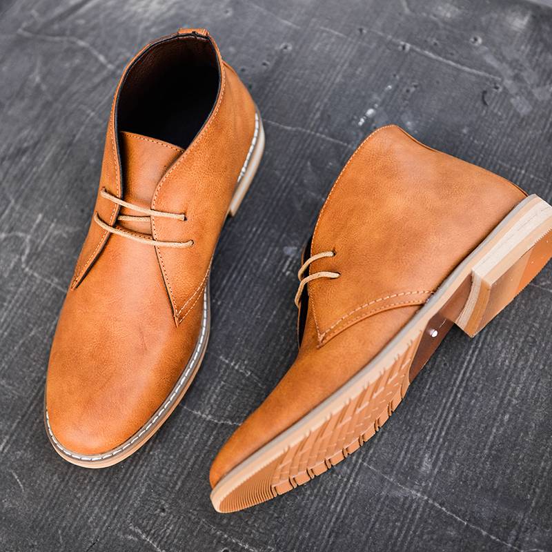 Foreign order!Retro desert boots classic horse boots large size men's shoes retro workpiece boots casual British style Martin boots