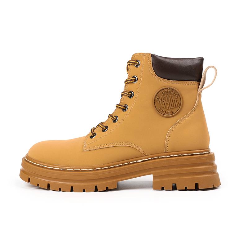 Inner increase of thick -bottomed big yellow boots women's single boots 2024 new spring and autumn Martin boots, Hornet Chelsea short boots summer
