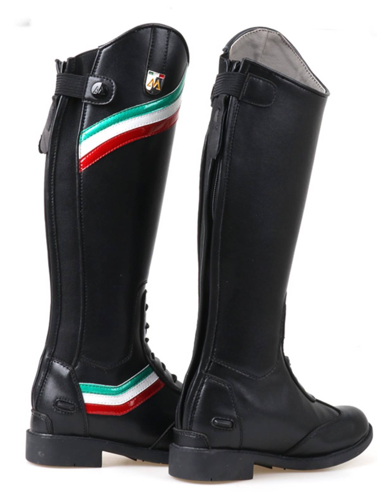 Leather ride competition training horse boots high -pipe boots breathable leather equestrian boots children's equestrian boots