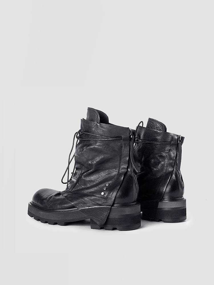 Phantom original designer brand brand new thick bottom increase Martin boots men's leather design sense high -top boots female