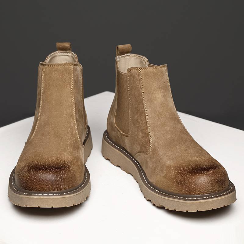 Chelsea boots men's high -top shoes, Yinglun Wind Martin Boots Retro Men's Shoes Winter Desert Boots Gang Bester Boots