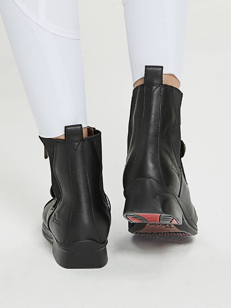 Eight -foot dragon header cowhide riding short boots, equestrian rider short boots, riding equipment, air -breathable men, girls, boots