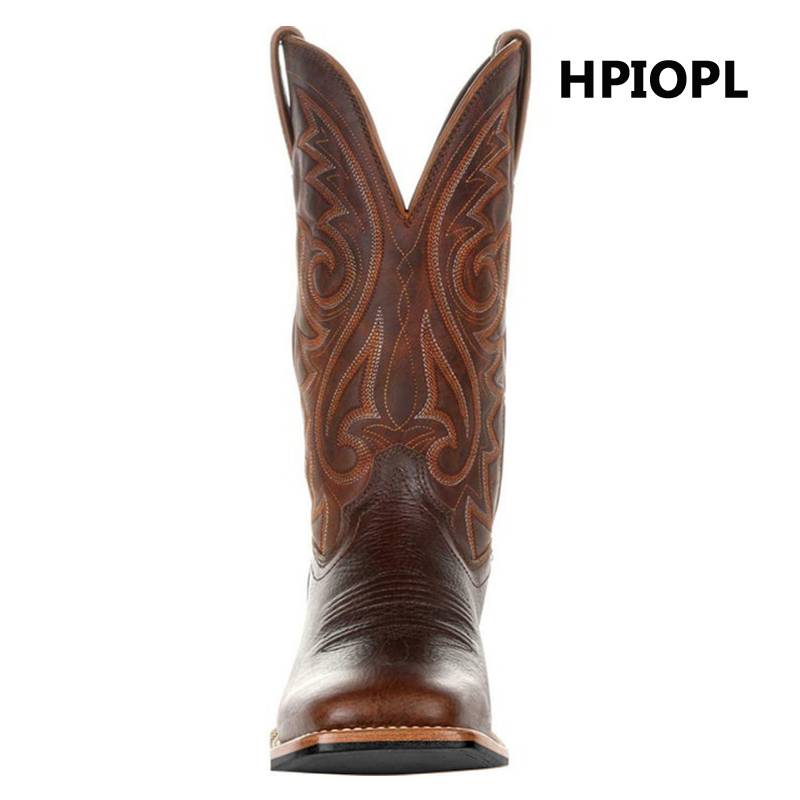 Spring and autumn new high -tube Chelsea boots and horse boots riding shoes men's motorcycle knight boots trend large size denim boots