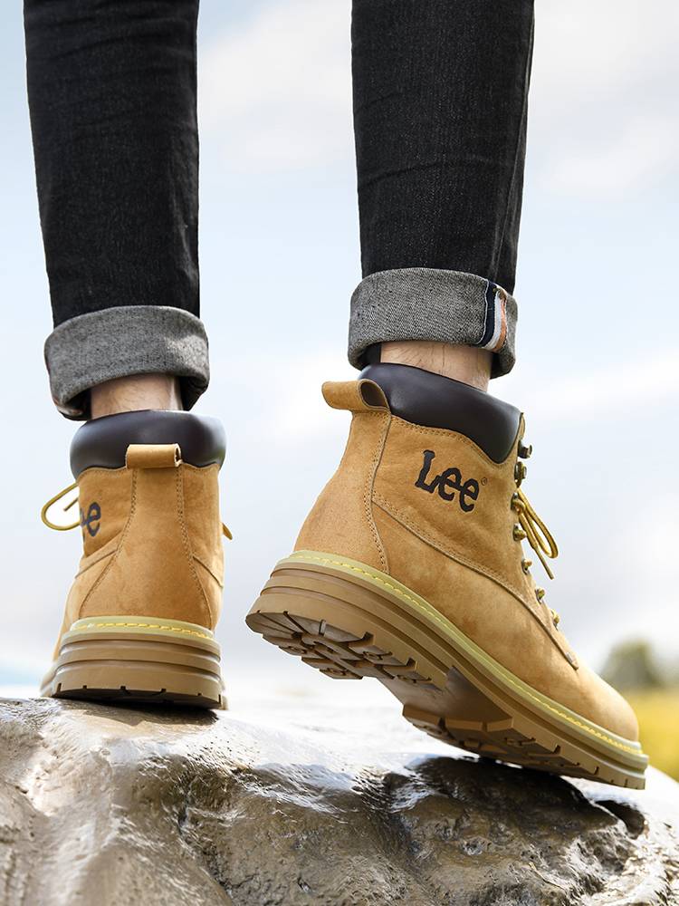 Lee retro Martin boots male 24 new British style couple workers' boot boots