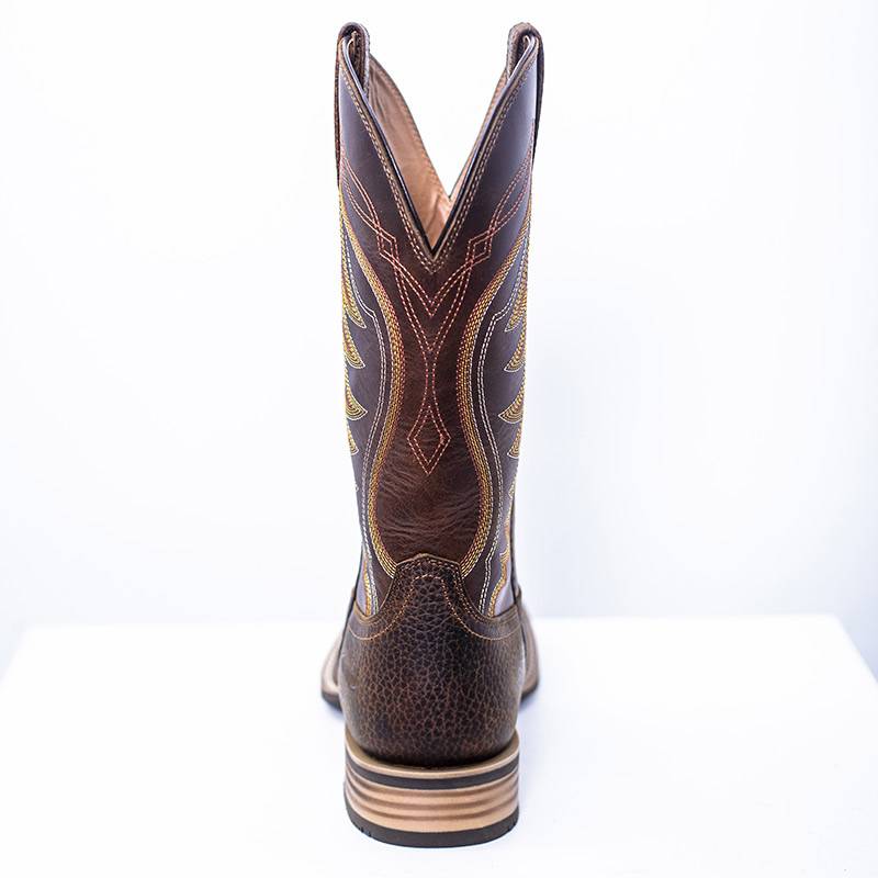 Palitutu national wind embroidery knight boots 2024 new men's western denim boots leather boots boots