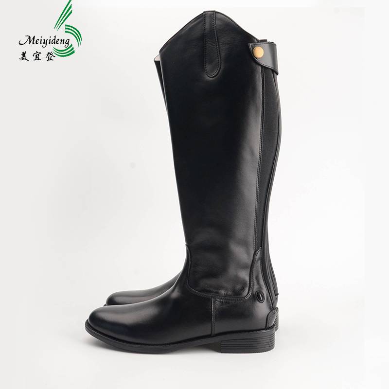 Head layer cowhide boots men 2022 leather boots zipper leather boots riding high boots British trendy equestrian boots