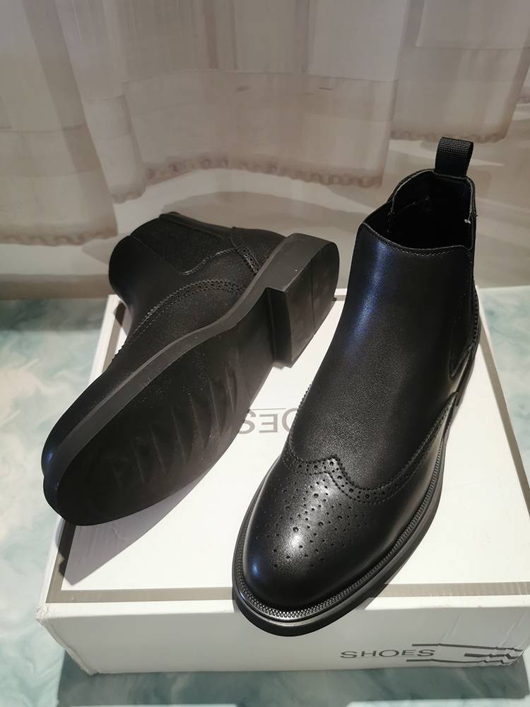 Brock Chelsea boots men's Martin boots high -top business format leather shoes casual men's shoes and short boots men's leather boots