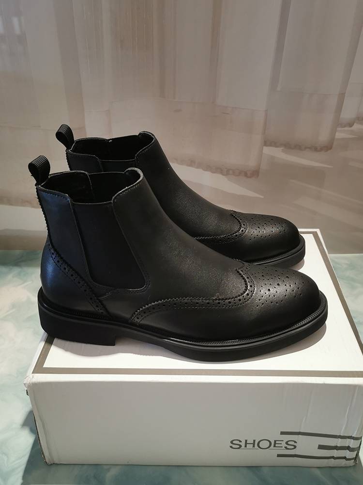 Brock Chelsea boots men's Martin boots high -top business format leather shoes casual men's shoes and short boots men's leather boots