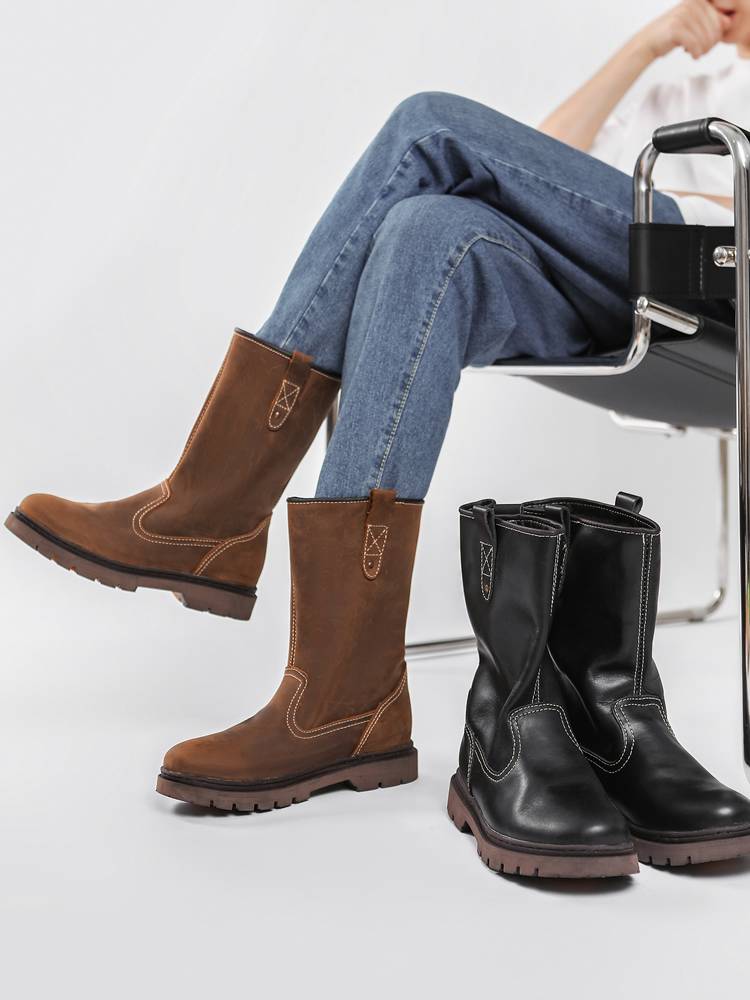 MRFFAхCAT Matsukat Martin boots men's boots, high boots, knights, motorcycle sleeves, Mongolian boots
