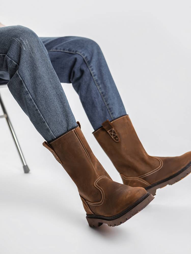 MRFFAхCAT Matsukat Martin boots men's boots, high boots, knights, motorcycle sleeves, Mongolian boots