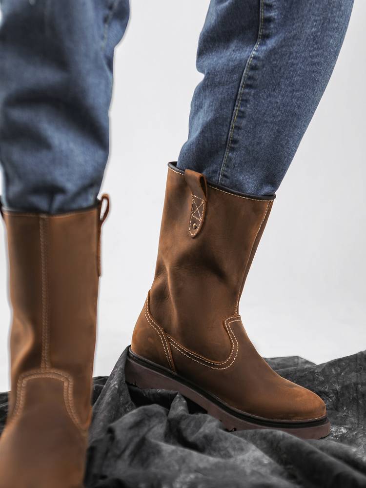 MRFFAхCAT Matsukat Martin boots men's boots, high boots, knights, motorcycle sleeves, Mongolian boots