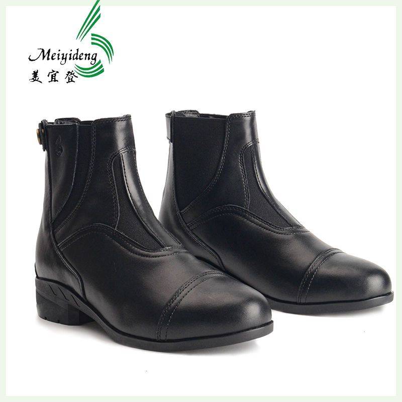 Professional British equestrian boots men and women's cowhide riding short cylinder summer wear -resistant short boots sports supplies and equipment