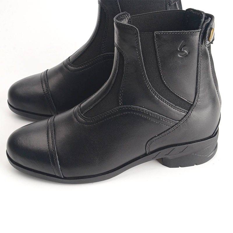 Professional British equestrian boots men and women's cowhide riding short cylinder summer wear -resistant short boots sports supplies and equipment