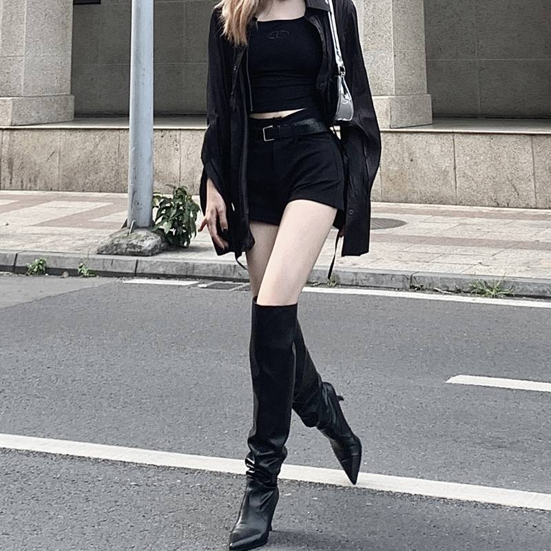 The hot chicks, the big boot, the new 2024, and the thin pile of boots over the knee