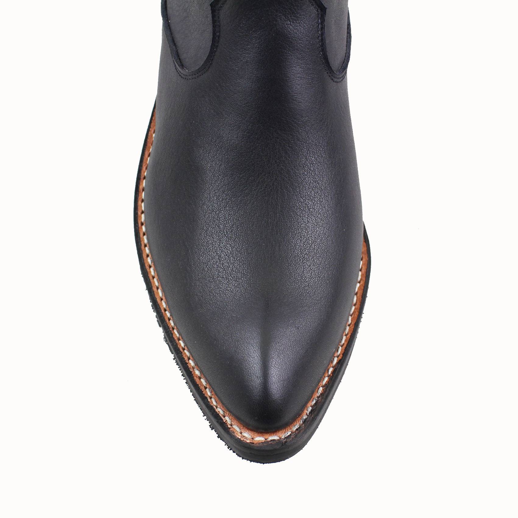 TB8600 Shenglianfang handmade sewing head layer cowhide American western denim boot boots knight boots men's boots