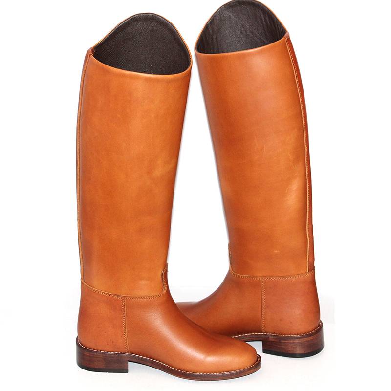 Fangtou horse boots head layer cowhide dance boots long cylinder ride ride boots boots boots men's and women's horse horses horses horses horses horsetrace supplies