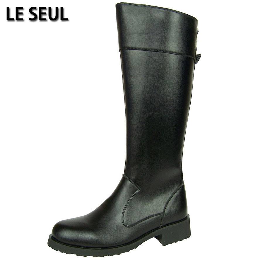 Horse boots, high-hubs, 24-year-old British fall zippers, knight boots