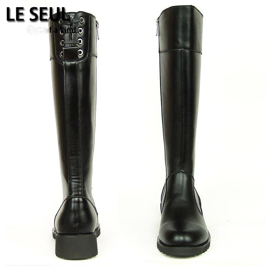 Horse boots, high-hubs, 24-year-old British fall zippers, knight boots
