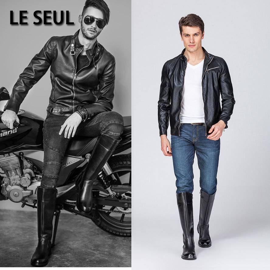 Horse boots, high-hubs, 24-year-old British fall zippers, knight boots